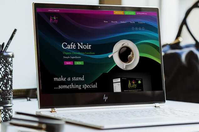 café noir website design