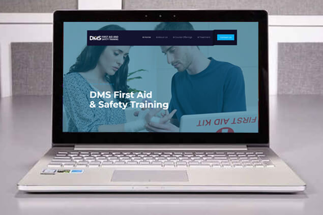 first aid website design